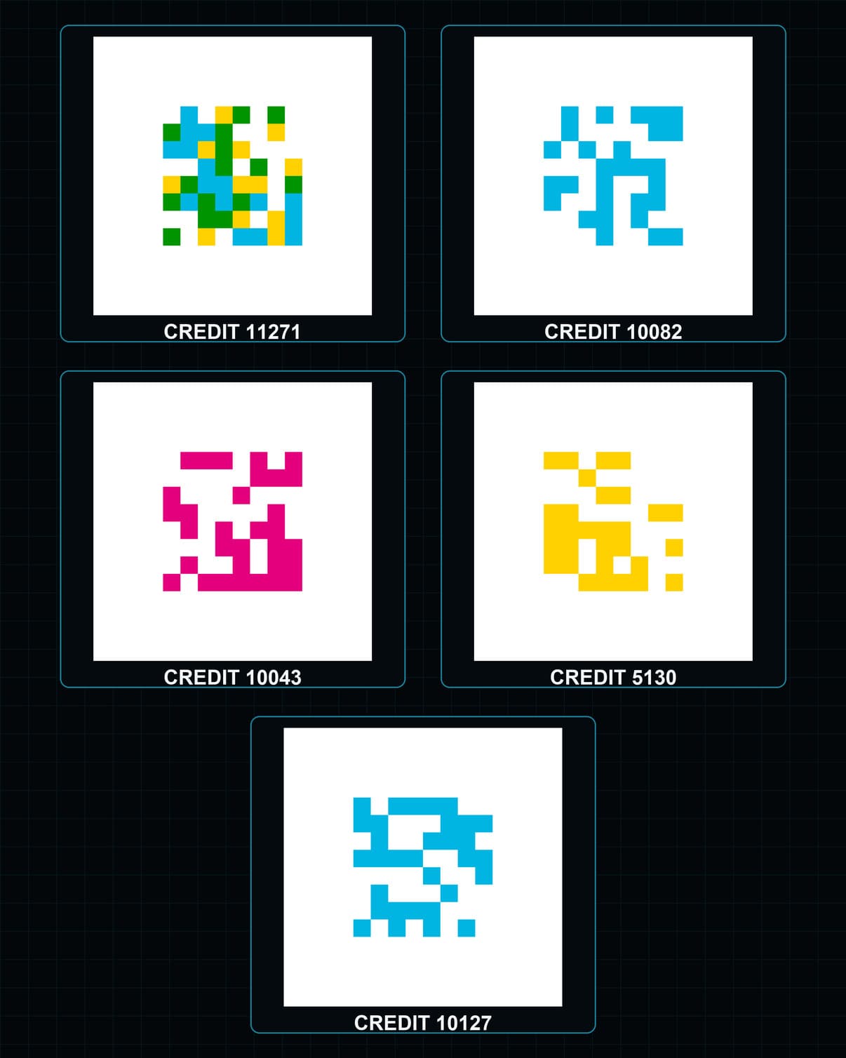 Five Jack Butcher CREDITS held by the Grid Phantoms Vault